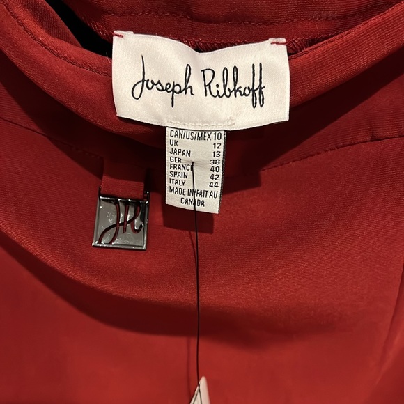 Joseph Ribkoff Lydia imperial red pants size 10 slim fit new with tags - Picture 3 of 6